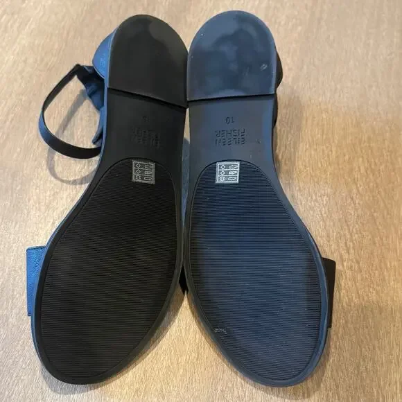 Eileen Fisher Razz 10 tumbled leather ankle strap sandal 2828 - Picture 3 of 8